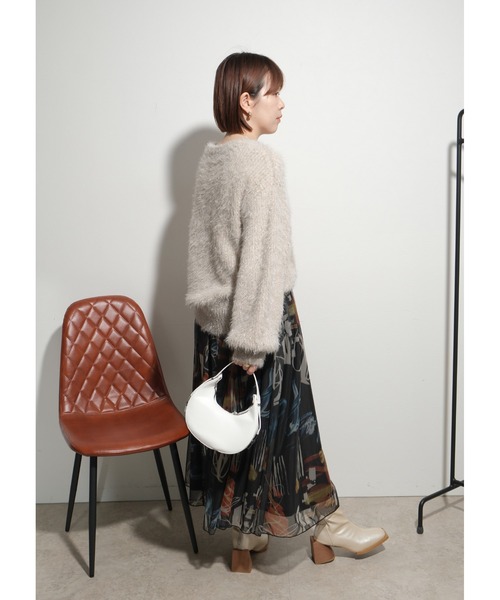 【セール】シャイニーニットTOPS（ニット/セーター）｜Palm Riche（ポームリシュ）