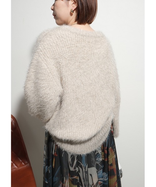 【セール】シャイニーニットTOPS（ニット/セーター）｜Palm Riche（ポームリシュ）