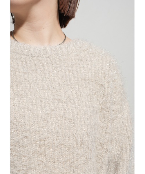 【セール】シャイニーニットTOPS（ニット/セーター）｜Palm Riche（ポームリシュ）