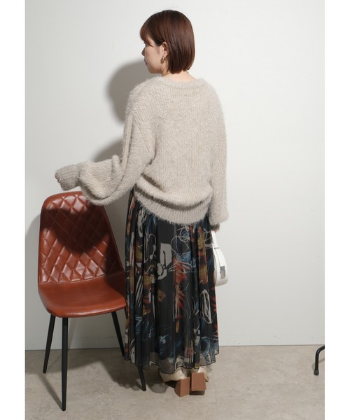 【セール】シャイニーニットTOPS（ニット/セーター）｜Palm Riche（ポームリシュ）