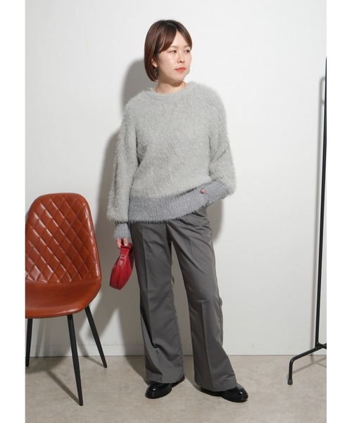 【セール】シャイニーニットTOPS（ニット/セーター）｜Palm Riche（ポームリシュ）