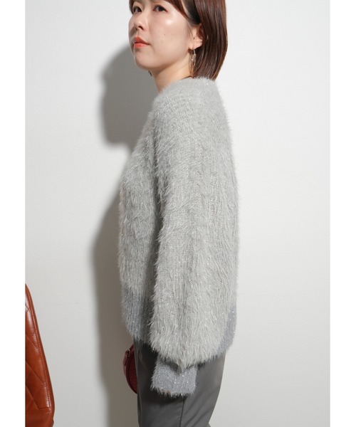 【セール】シャイニーニットTOPS（ニット/セーター）｜Palm Riche（ポームリシュ）