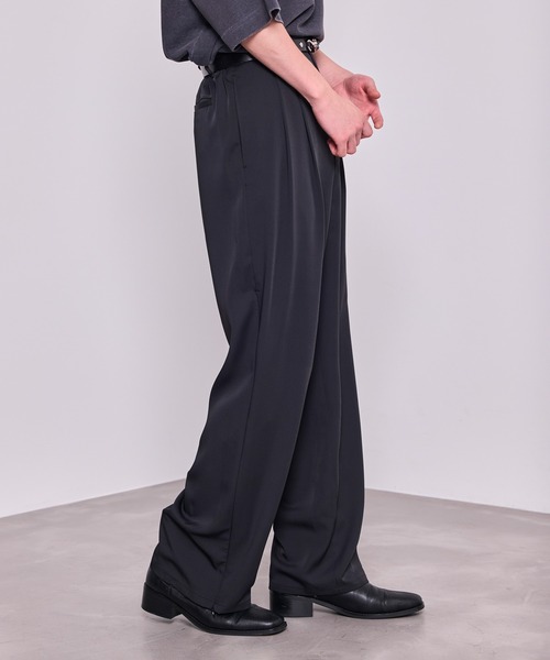 JUNRED(ジュンレッド)の「【 セットアップ対応 】ドライドレープ サイドジップデザイン パンツ(その他パンツ・メンズ・ブラック/ネイビー・S/M/L)」の6枚目の写真