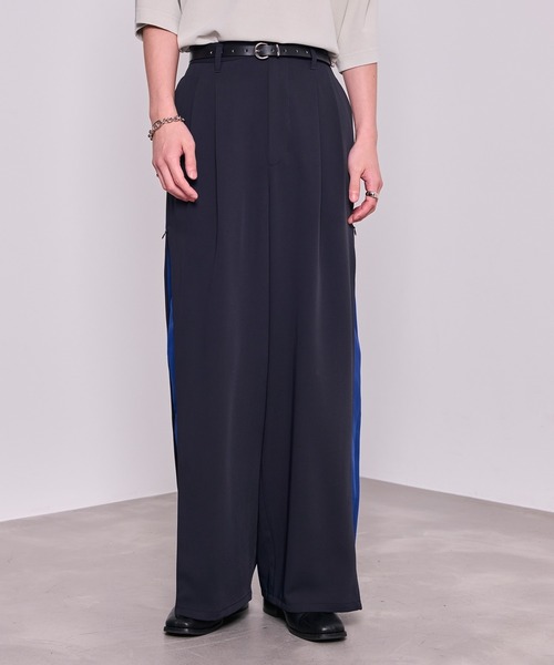 JUNRED(ジュンレッド)の「【 セットアップ対応 】ドライドレープ サイドジップデザイン パンツ(その他パンツ・メンズ・ブラック/ネイビー・S/M/L)」の7枚目の写真