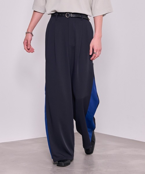 JUNRED(ジュンレッド)の「【 セットアップ対応 】ドライドレープ サイドジップデザイン パンツ(その他パンツ・メンズ・ブラック/ネイビー・S/M/L)」の9枚目の写真