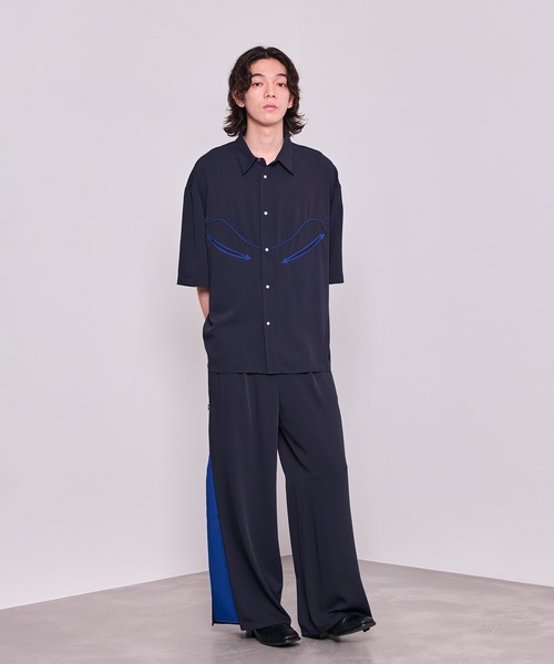 JUNRED(ジュンレッド)の「【 セットアップ対応 】ドライドレープ サイドジップデザイン パンツ(その他パンツ・メンズ・ブラック/ネイビー・S/M/L)」の14枚目の写真