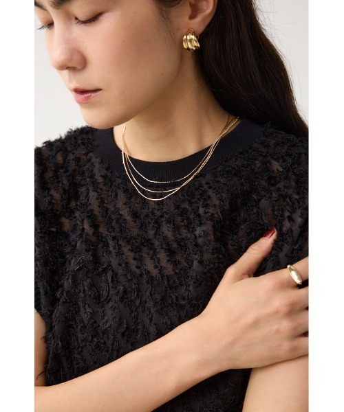 crie conforto(クリーコンフォルト)の「トリプルチェーンネックレス(ネックレス・レディース・ゴールド/シルバー系その他・FREE)」の7枚目の写真