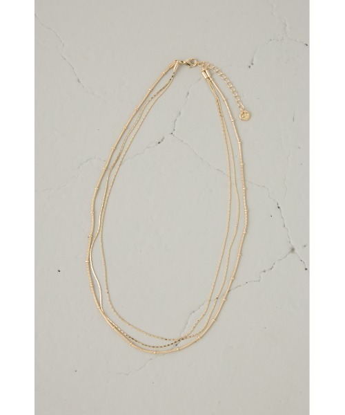 crie conforto(クリーコンフォルト)の「トリプルチェーンネックレス(ネックレス・レディース・ゴールド/シルバー系その他・FREE)」の6枚目の写真