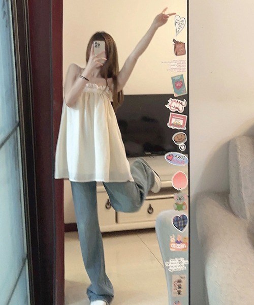 urge：（アージコロン ）の「【URGE：】 キャミソール ブラウス トップス（キャミソール・レディース・アイボリー・MEDIUM/SMALL）」の4枚目の写真