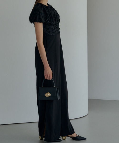 セール】Fringe false collar all in one（パンツドレス）｜LE'RURE