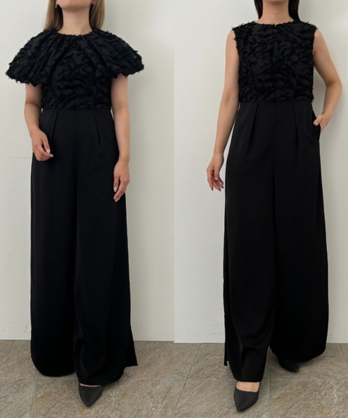 セール】Fringe false collar all in one（パンツドレス）｜LE'RURE