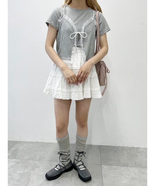 セール】レースキャミセットTシャツ（Tシャツ/カットソー