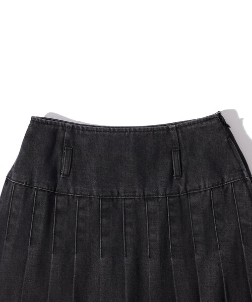 WHO'S WHO gallery（フーズフーギャラリー）の「プリーツミディスカート（スカート・レディース・ブラック/ネイビー・FREE）」の9枚目の写真