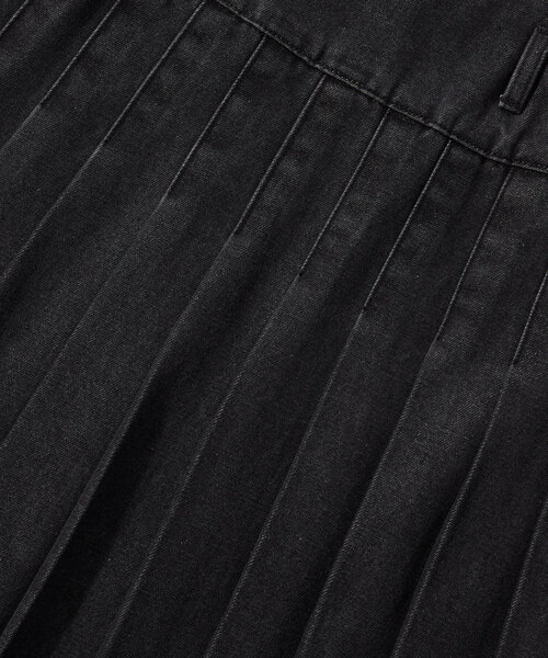 WHO'S WHO gallery（フーズフーギャラリー）の「プリーツミディスカート（スカート・レディース・ブラック/ネイビー・FREE）」の10枚目の写真