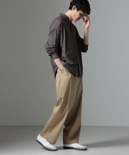 セール】「大人のワイドパンツ」2タックワイドトラウザーズ（その他 