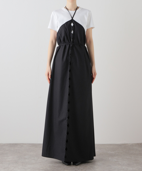 【関税込み】Baserange イエロー Cessa Ligo マキシワンピース Baserange/ベースレンジ】CESSA LIGO DRESS DRCEL-WS-AU24の通販