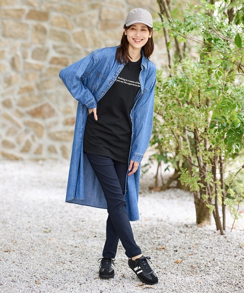 Honeys(ハニーズ)の「【抗菌防臭】ストレッチパギンス(股下72cm)(その他パンツ・レディース・ネイビー/モカ/ブラック/ベージュ・S/M/L/LL)」の20枚目の写真