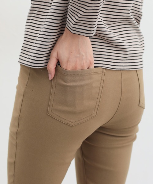 Honeys(ハニーズ)の「【抗菌防臭】ストレッチパギンス(股下72cm)(その他パンツ・レディース・ネイビー/モカ/ブラック/ベージュ・S/M/L/LL)」の9枚目の写真
