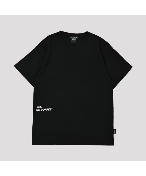 コーデュラコットン イタリックロゴプリント S/S Tee（Tシャツ/カットソー）｜NO COFFEE（ノーコーヒー）