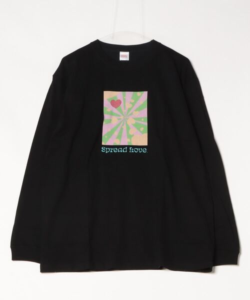 Mag.(マグ)の「【Spread Love】オリジナルプリント L/S T(Tシャツ/カットソー・レディース・ブラック/ホワイト・MEDIUM/LARGE)」の2枚目の写真