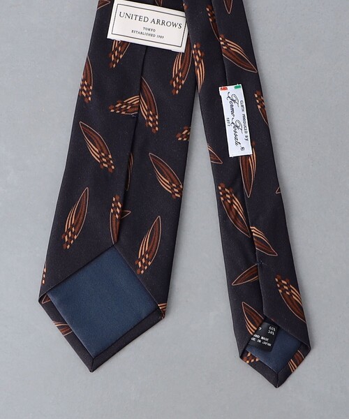 UNITED ARROWS（ユナイテッドアローズ）の「オーバル プリント ネクタイ（ネクタイ・メンズ・ダークブラウン・FREE）」の4枚目の写真