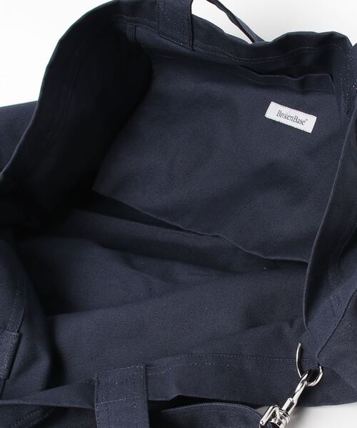 BROKEN BASE(ブロークンベース)の「2way B.Base big tote bag(トートバッグ・メンズ・キナリ/レッド/ネイビー/ブルー・フリー)」の6枚目の写真