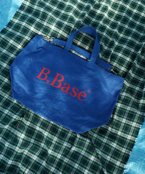 BROKEN BASE(ブロークンベース)の「2way B.Base big tote bag(トートバッグ・メンズ・キナリ/レッド/ネイビー/ブルー・フリー)」の3枚目の写真