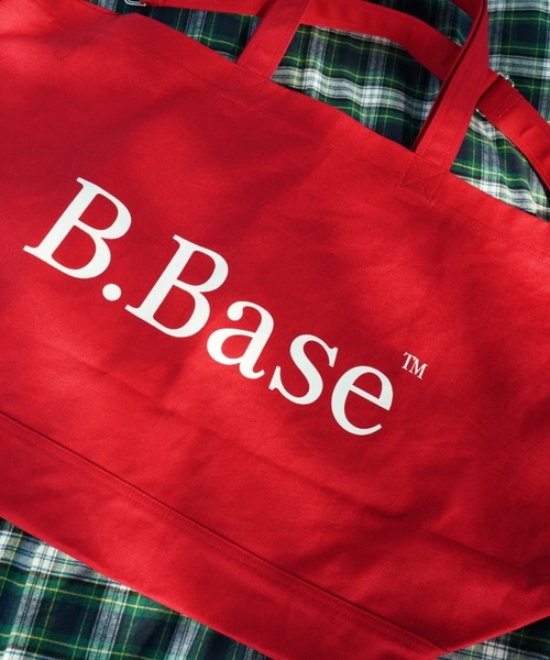 BROKEN BASE(ブロークンベース)の「2way B.Base big tote bag(トートバッグ・メンズ・キナリ/レッド/ネイビー/ブルー・フリー)」の9枚目の写真