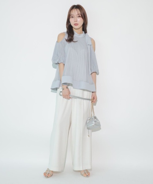 Mystrada(マイストラーダ)の「ワンタックストレートパンツ(その他パンツ・レディース・ピンク/ホワイト/グレー/ブラック/ミント/ピンク系その他・38/36/34)」の20枚目の写真