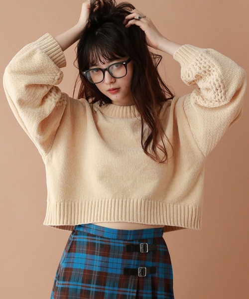 MERYLL ROGGE ライトブルー カットアウトニット MERYLL ROGGE ライトブルー カットアウトニット