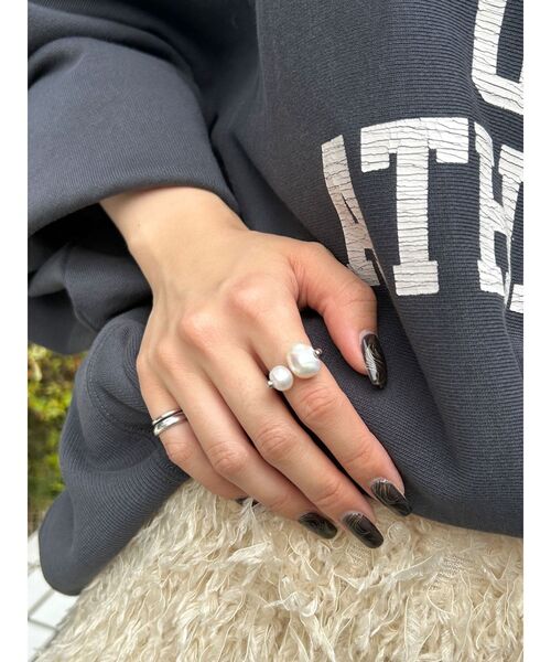 Ungrid（アングリッド）の「淡水パールデザインリング（リング・レディース・シルバー/ゴールド・FREE）」の3枚目の写真