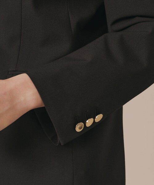 MACKINTOSH LONDON(マッキントッシュ ロンドン)の「マイクロピーチストレッチジャケット(テーラードジャケット・レディース・ベージュ/ブラック・40/38)」の10枚目の写真