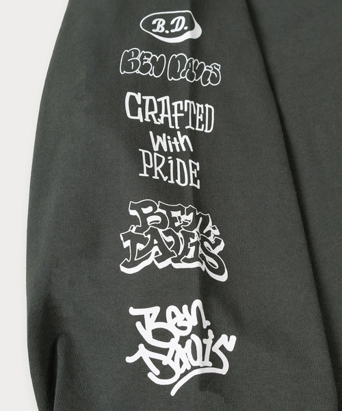 BEN DAVIS(ベンデイビス)の「【BENDAVIS/ベンデイビス】BUBBLE LETTERS L/S TEE/バブルロゴ バックプリント&アームプリントロングTシャツ オーバーサイズ(Tシャツ/カットソー・メンズ・ダークグレー/アッシュグレー/ホワイト/チャコールグレー・L/M/XL)」の18枚目の写真
