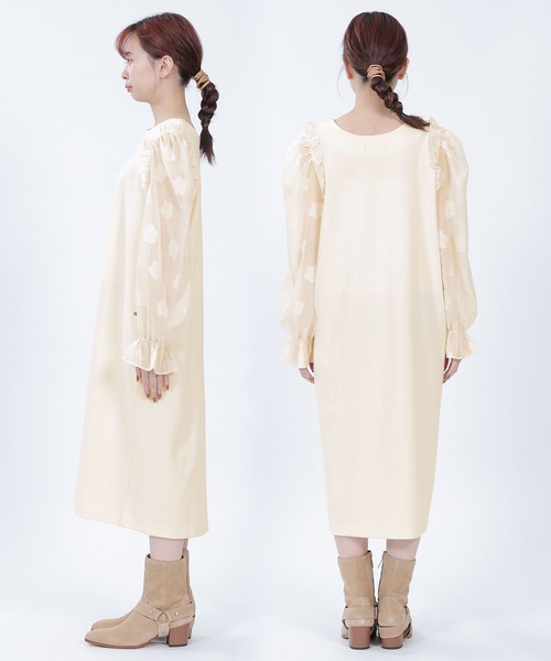MARY QUANT(マリークワント)の「デイジーカットジャカード ワンピース(ワンピース・レディース・ブラック/アイボリー・M)」の12枚目の写真