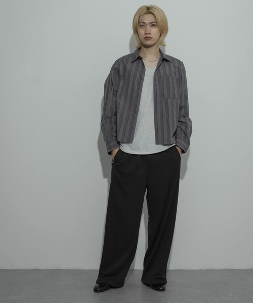 SENSE OF PLACE by URBAN RESEARCH（センスオブプレイスバイアーバンリサーチ）の「『ユニセックス』アソートボクシーシャツ（シャツ/ブラウス・メンズ・チャコールグレー/ブラック系その他/ブルー/ブラウン系その他/ブルー系その他・LARGE/MEDIUM）」の9枚目の写真