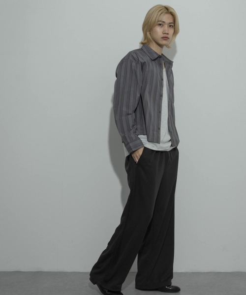 SENSE OF PLACE by URBAN RESEARCH（センスオブプレイスバイアーバンリサーチ）の「『ユニセックス』アソートボクシーシャツ（シャツ/ブラウス・メンズ・チャコールグレー/ブラック系その他/ブルー/ブラウン系その他/ブルー系その他・LARGE/MEDIUM）」の10枚目の写真