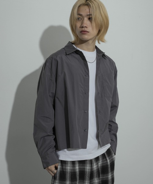 SENSE OF PLACE by URBAN RESEARCH（センスオブプレイスバイアーバンリサーチ）の「『ユニセックス』アソートボクシーシャツ（シャツ/ブラウス・メンズ・チャコールグレー/ブラック系その他/ブルー/ブラウン系その他/ブルー系その他・LARGE/MEDIUM）」の12枚目の写真