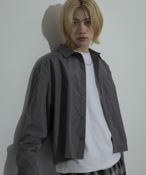 SENSE OF PLACE by URBAN RESEARCH（センスオブプレイスバイアーバンリサーチ）の「『ユニセックス』アソートボクシーシャツ（シャツ/ブラウス・メンズ・チャコールグレー/ブラック系その他/ブルー/ブラウン系その他/ブルー系その他・LARGE/MEDIUM）」の15枚目の写真