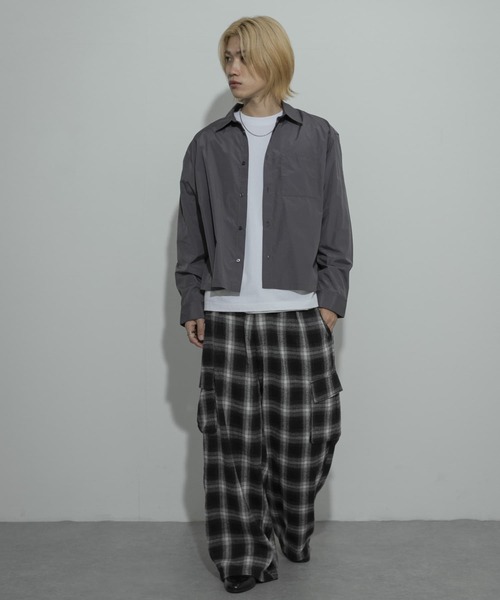 SENSE OF PLACE by URBAN RESEARCH（センスオブプレイスバイアーバンリサーチ）の「『ユニセックス』アソートボクシーシャツ（シャツ/ブラウス・メンズ・チャコールグレー/ブラック系その他/ブルー/ブラウン系その他/ブルー系その他・LARGE/MEDIUM）」の16枚目の写真