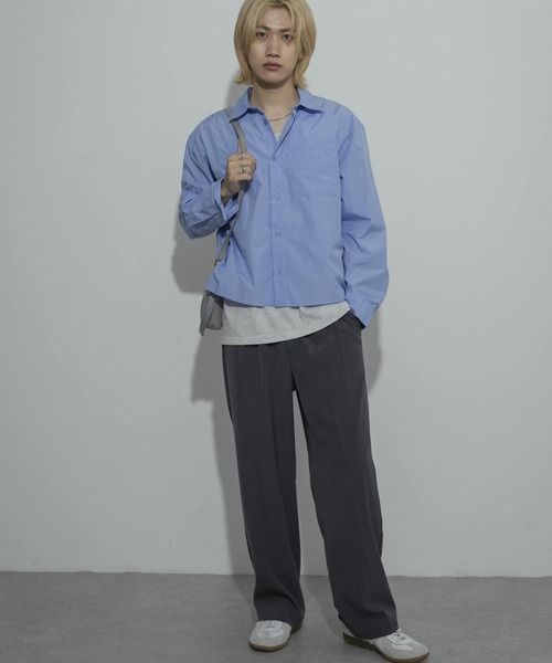 SENSE OF PLACE by URBAN RESEARCH（センスオブプレイスバイアーバンリサーチ）の「『ユニセックス』アソートボクシーシャツ（シャツ/ブラウス・メンズ・チャコールグレー/ブラック系その他/ブルー/ブラウン系その他/ブルー系その他・LARGE/MEDIUM）」の20枚目の写真