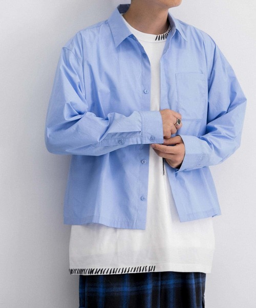 SENSE OF PLACE by URBAN RESEARCH（センスオブプレイスバイアーバンリサーチ）の「『ユニセックス』アソートボクシーシャツ（シャツ/ブラウス・メンズ・チャコールグレー/ブラック系その他/ブルー/ブラウン系その他/ブルー系その他・LARGE/MEDIUM）」の22枚目の写真