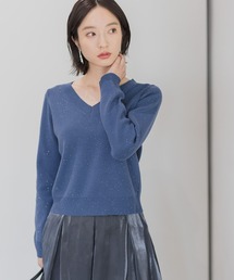 Andemiu | スパンコールVニット146892(ニット/セーター)