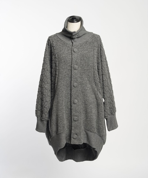 gomme（ゴム）の「パイルドットJQ　バルーンジャケット（その他アウター・レディース・ネイビー/ブラック/チャコールグレー・MEDIUM）」の14枚目の写真