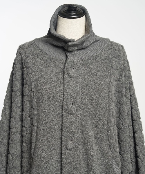 gomme（ゴム）の「パイルドットJQ　バルーンジャケット（その他アウター・レディース・ネイビー/ブラック/チャコールグレー・MEDIUM）」の17枚目の写真