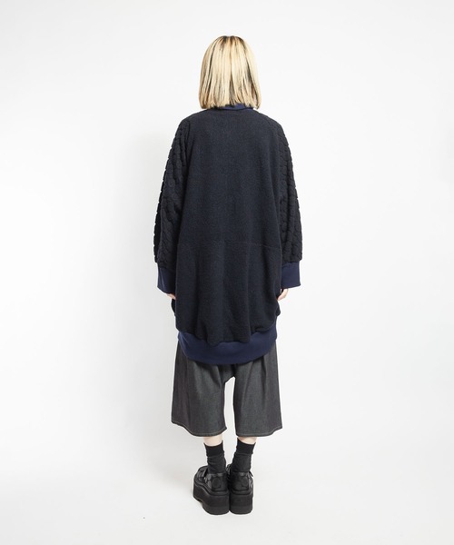 gomme（ゴム）の「パイルドットJQ　バルーンジャケット（その他アウター・レディース・ネイビー/ブラック/チャコールグレー・MEDIUM）」の13枚目の写真