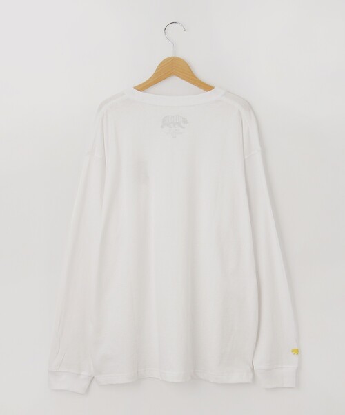 &Bridge（アンドブリッジ）の「SALTS（ソルツ） スケボーベア刺しゅうロンT（Tシャツ/カットソー・メンズ・ホワイト・02/03）」の3枚目の写真