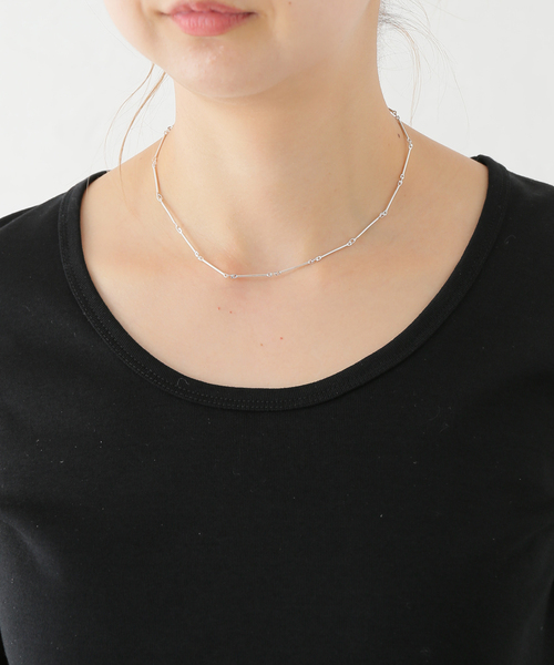 SLOBE IENA(スローブイエナ)の「CLANATE/クランテ シルバーチェーンネックレス(ネックレス・レディース・シルバー・FREE)」の4枚目の写真