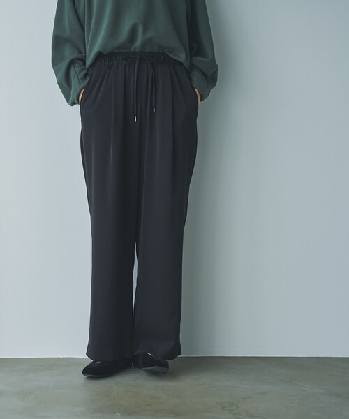 RONEL（ロネル）の「イージーワイドパンツ（スラックス・レディース・ブラック/モカ・L/M/S）」の7枚目の写真