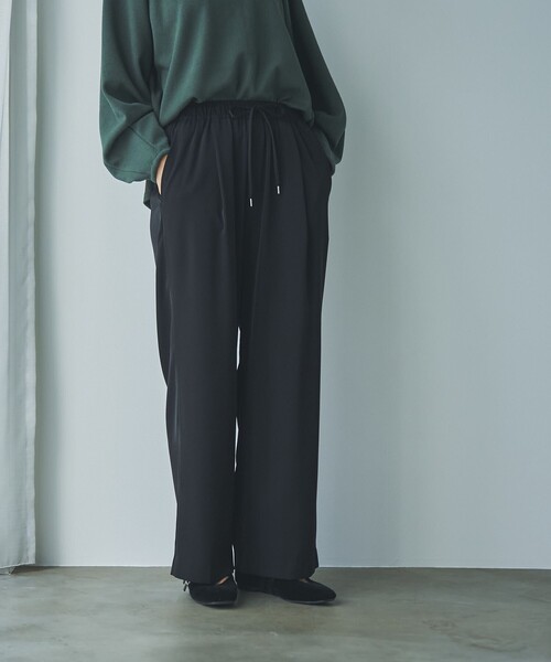 RONEL（ロネル）の「イージーワイドパンツ（スラックス・レディース・ブラック/モカ・L/M/S）」の8枚目の写真