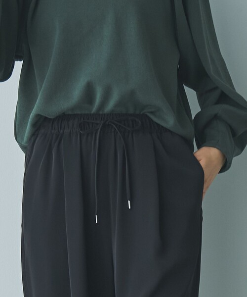 RONEL（ロネル）の「イージーワイドパンツ（スラックス・レディース・ブラック/モカ・L/M/S）」の11枚目の写真